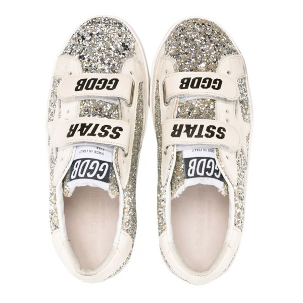Old School Glitter Upper Leather Star Sneakers (youth)
