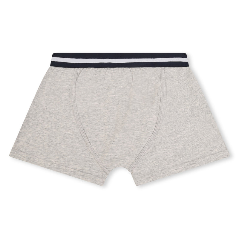 Set of 2 Boxer Shorts in Navy and White