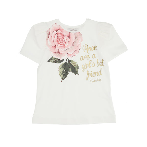 Roses Print Jersey T-Shirt