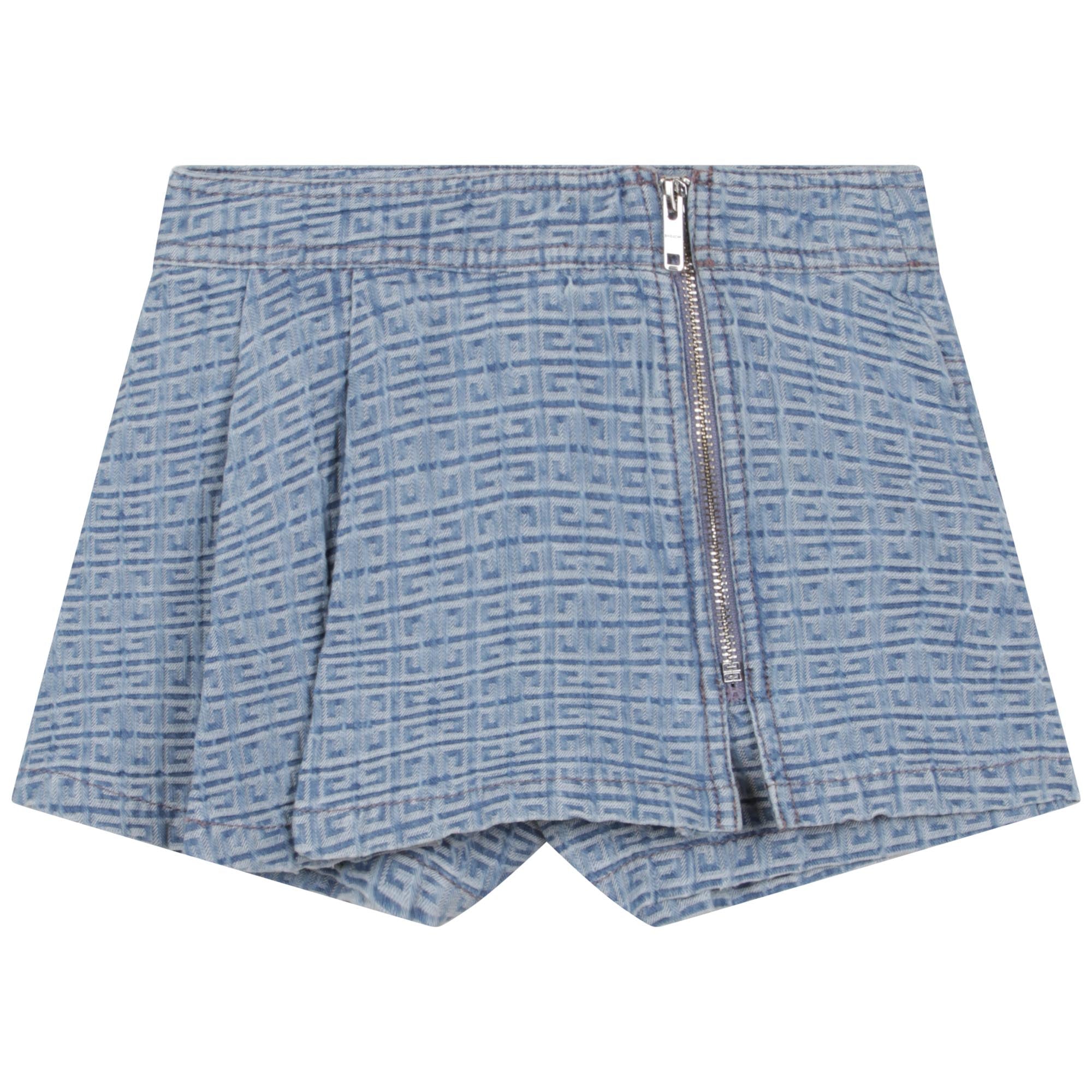 Girls Medium Wash Denim Shorts by ML Kids