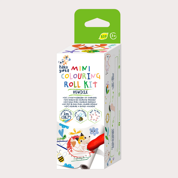 Mini Colouring Roll Kit - Vehicle