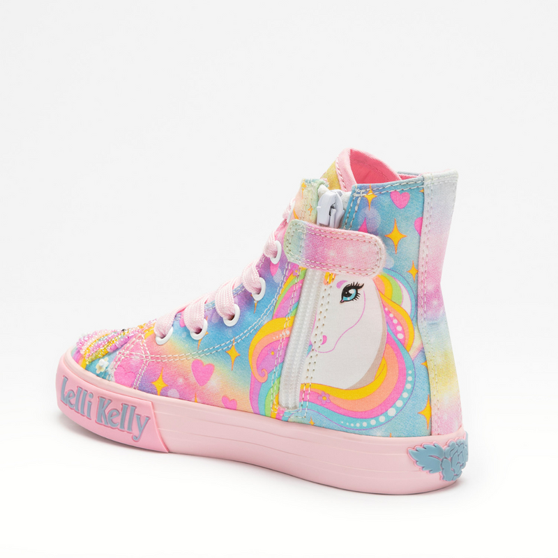 Unicorn Rainbow Hightop Sneaker