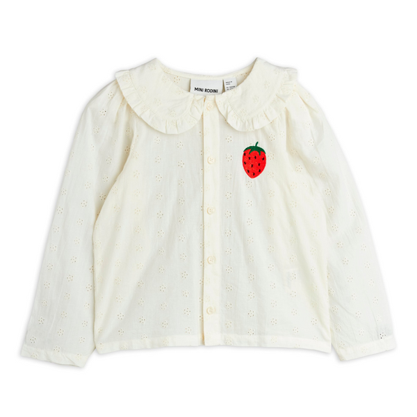 Strawberry Schiffli Blouse