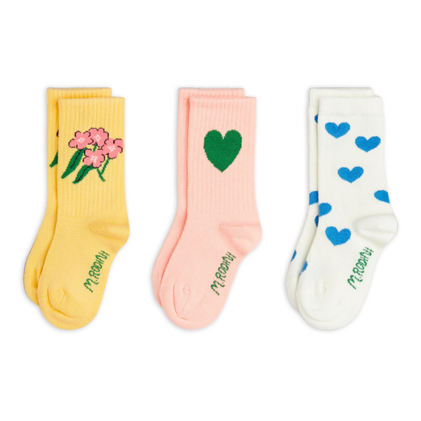 Alpine flowers 3-pack socks
