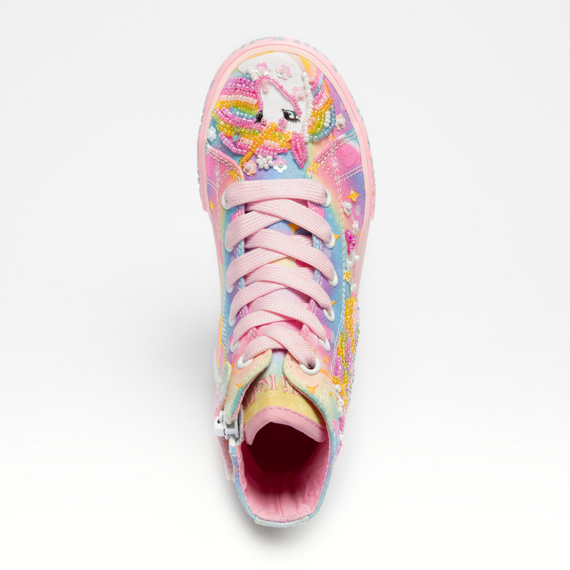 Unicorn Rainbow Hightop Sneaker