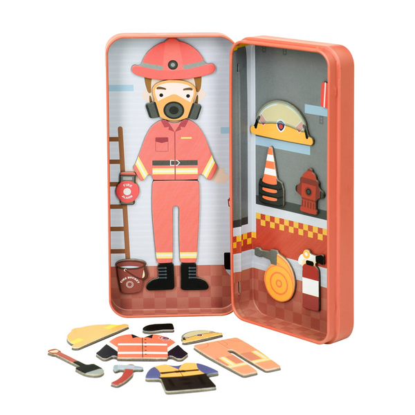 Travel Magnetic Puzzle Box - Firefighter