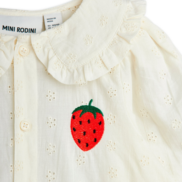 Strawberry Schiffli Blouse