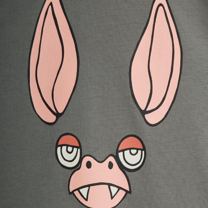 Bat Print T-Shirt