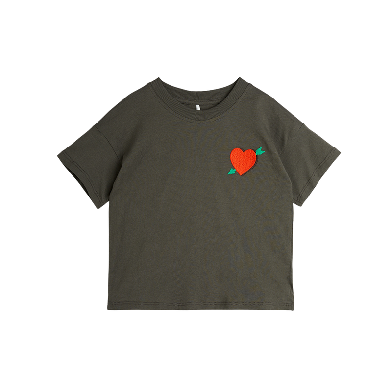 Arrowed Heart Embroidered T-Shirt