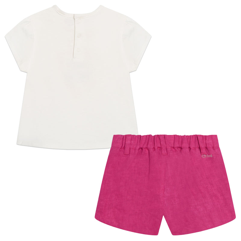 Baby T-Shirt & Pink Shorts