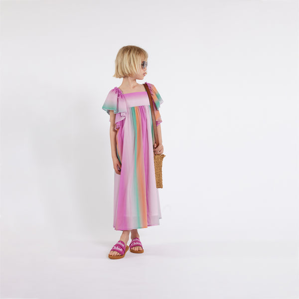 Multicolour Short Sleeved Dress