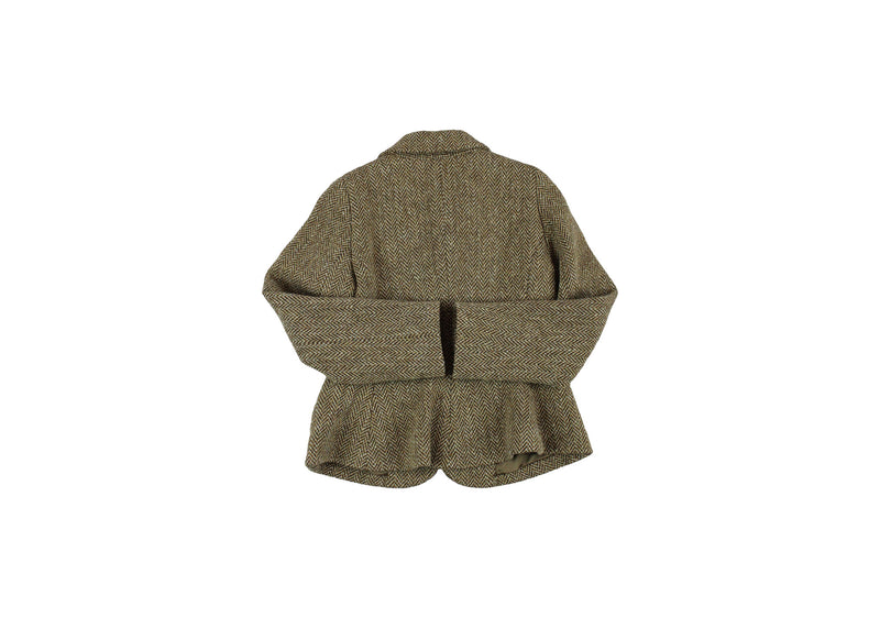 Ralph Lauren Herringbone Tweed Wool Blazer