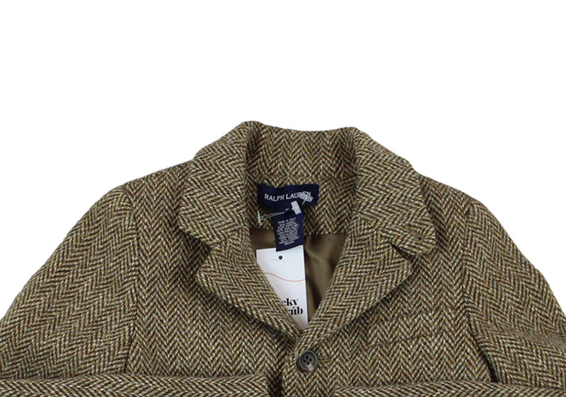 Ralph Lauren Herringbone Tweed Wool Blazer