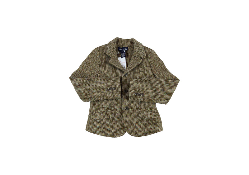 Ralph Lauren Herringbone Tweed Wool Blazer