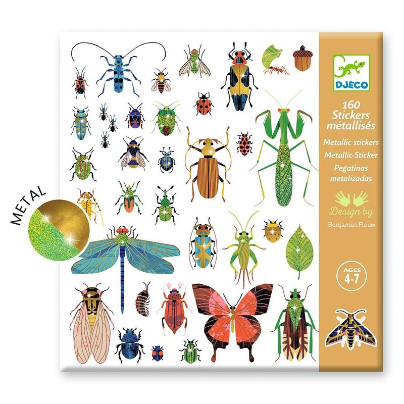 Bugs Metallic Sticker Set