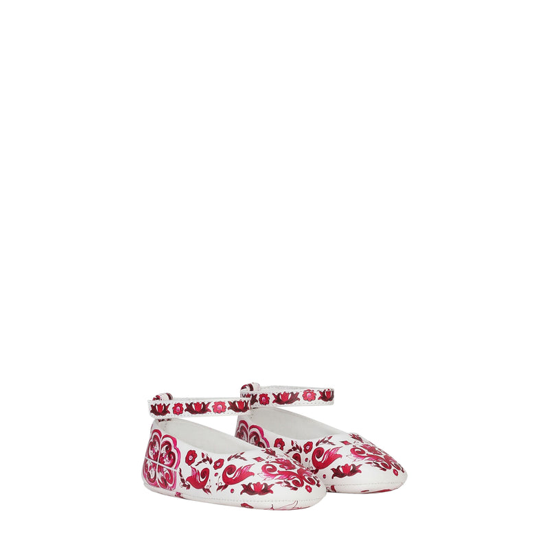 Majolica Print Baby Ballet Flats