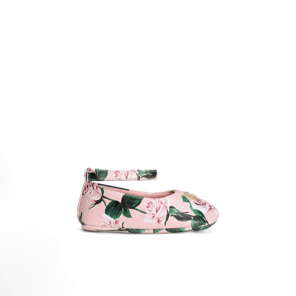 Rose Print Baby Ballerinas