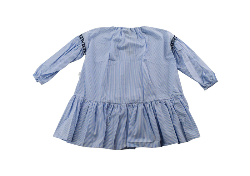 Il Gufo Blue and White Striped Dress