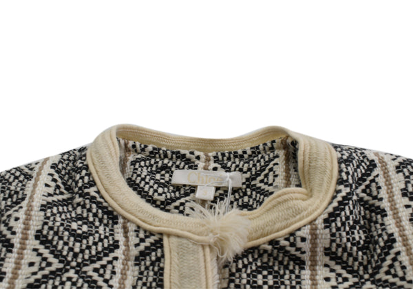 Chloe Cream & Black Coat