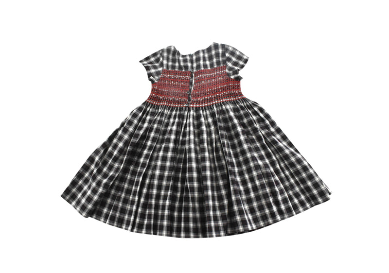 Bonpoint Black & Red Tartan Dress