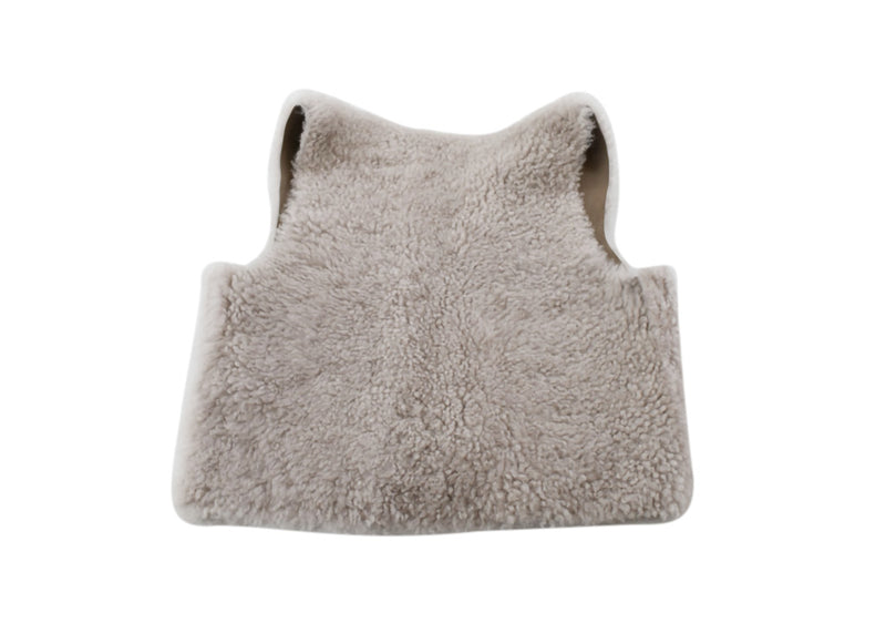Bonpoint Brown Lambskin Fur Vest