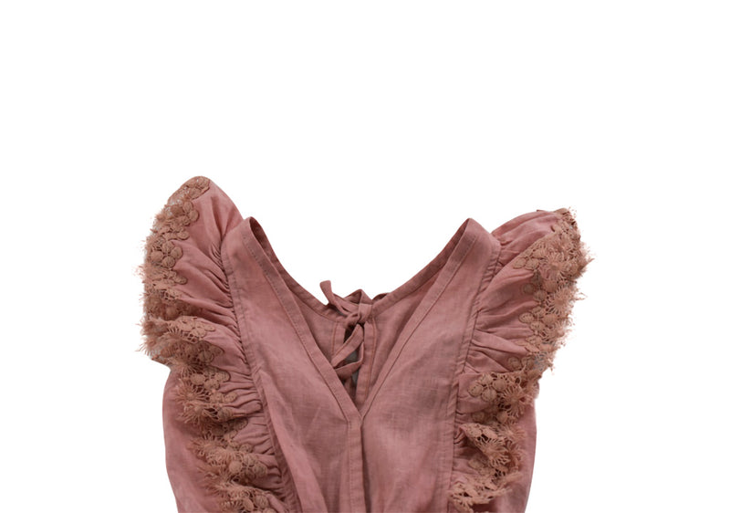 Peixoto Dusty Pink Sleeveless V-neck Romper