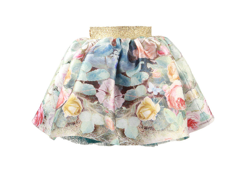 Junona Leaf Print Skirt