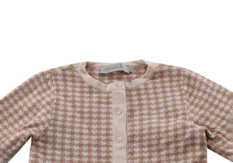 Dior Houndstooth Round Neck Cardigan