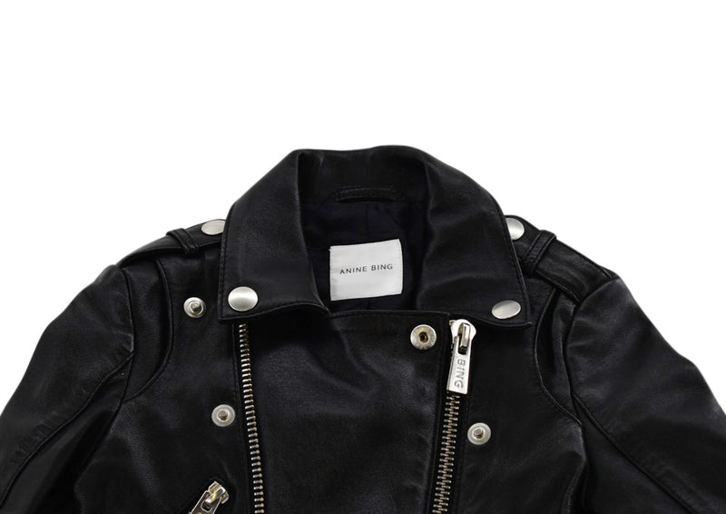 Anine Bing Black Leather Biker Jacket