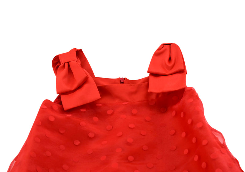 Mama Luma Deep Red A-line Dress