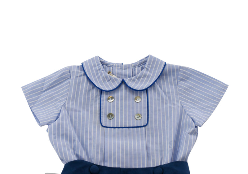 Pepa London Light Blue Peter Pan Collar Baby Shirt