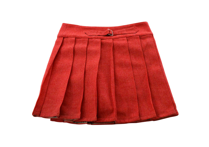 Priam Lila Coral Wool Jacket with Matching Pleated Skirt