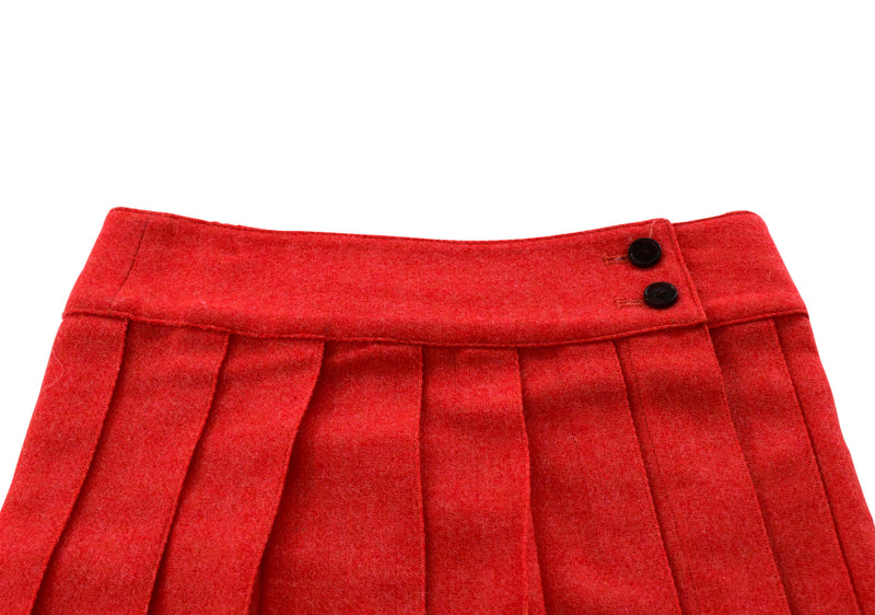 Priam Lila Coral Wool Jacket with Matching Pleated Skirt