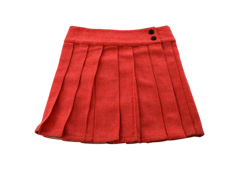 Priam Lila Coral Wool Jacket with Matching Pleated Skirt