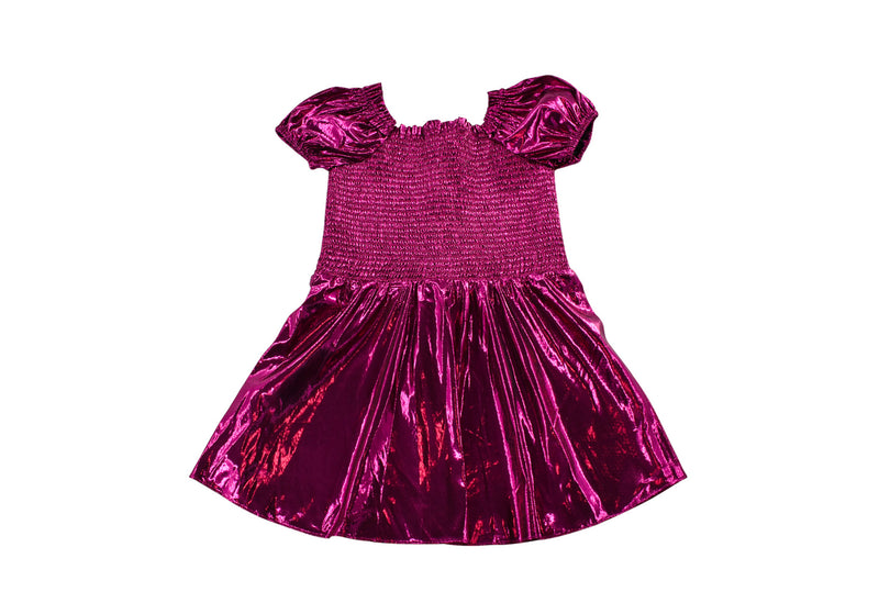 LoveShackFancy Deep electric pink dress