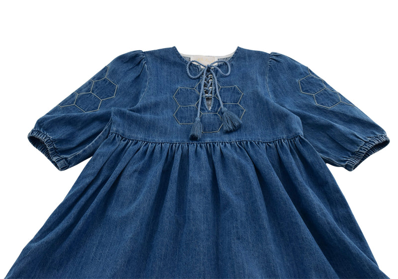 Petite Amalie Denim Maxi Dress