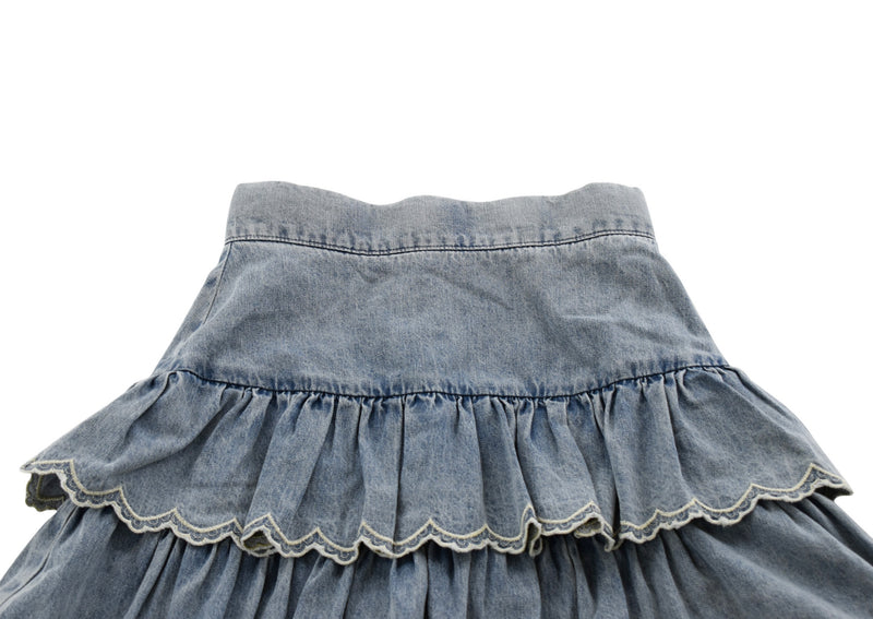 Petite Amalie Light Blue Denim Skirt