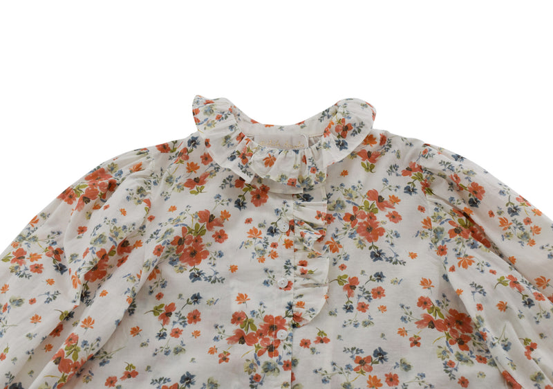 Petite Amalie Floral Print Long-Sleeved Shirt