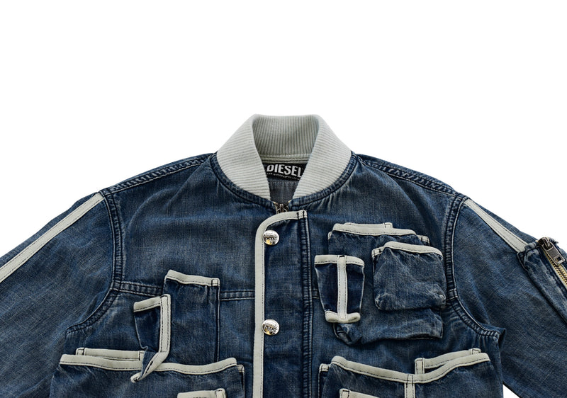 Diesel Light Denim Bomber Jacket