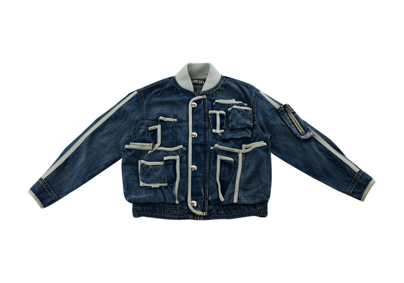 Diesel Light Denim Bomber Jacket