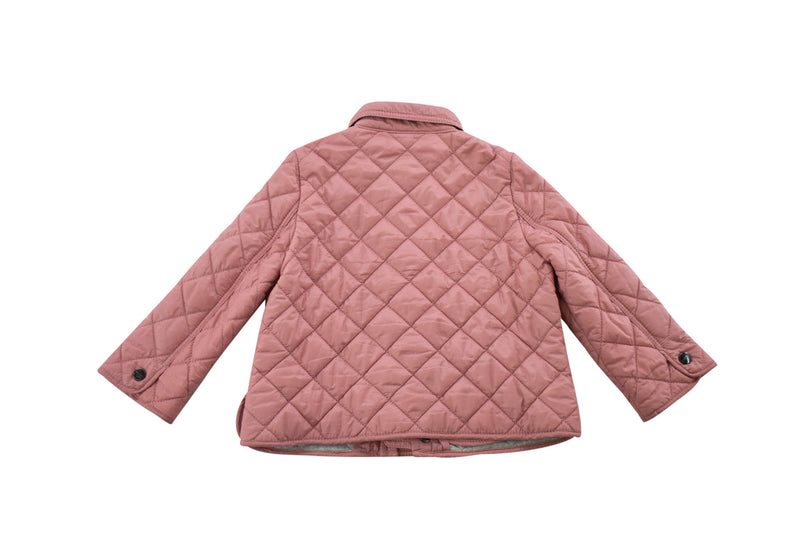 Burberry Dusty Pink Quilted Baby Jacket