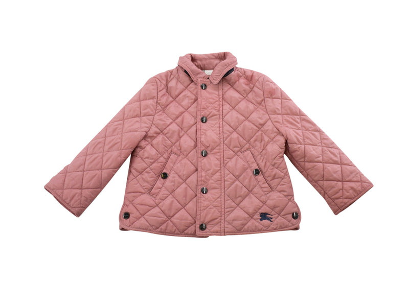 Burberry Dusty Pink Quilted Baby Jacket