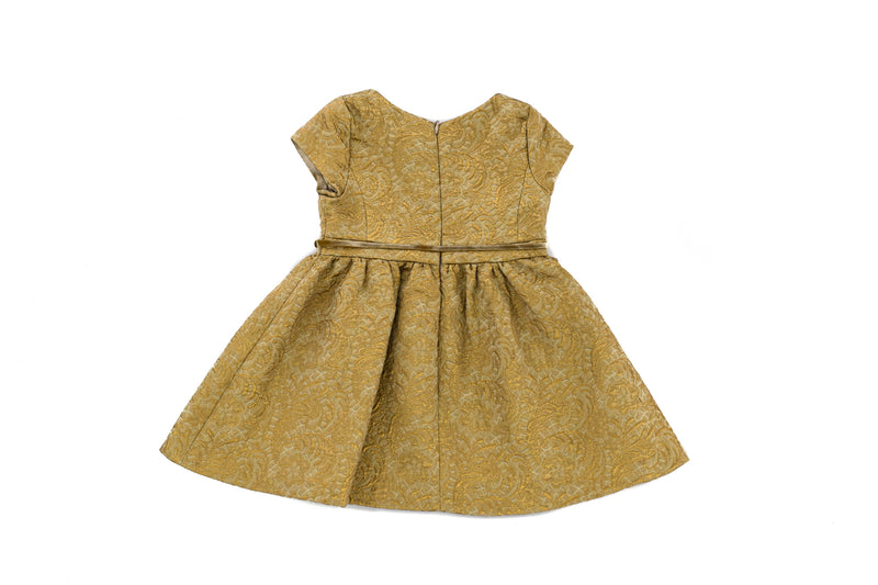 Marie-Chantal Gold Sheen Party Dress