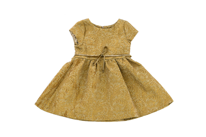 Marie-Chantal Gold Sheen Party Dress