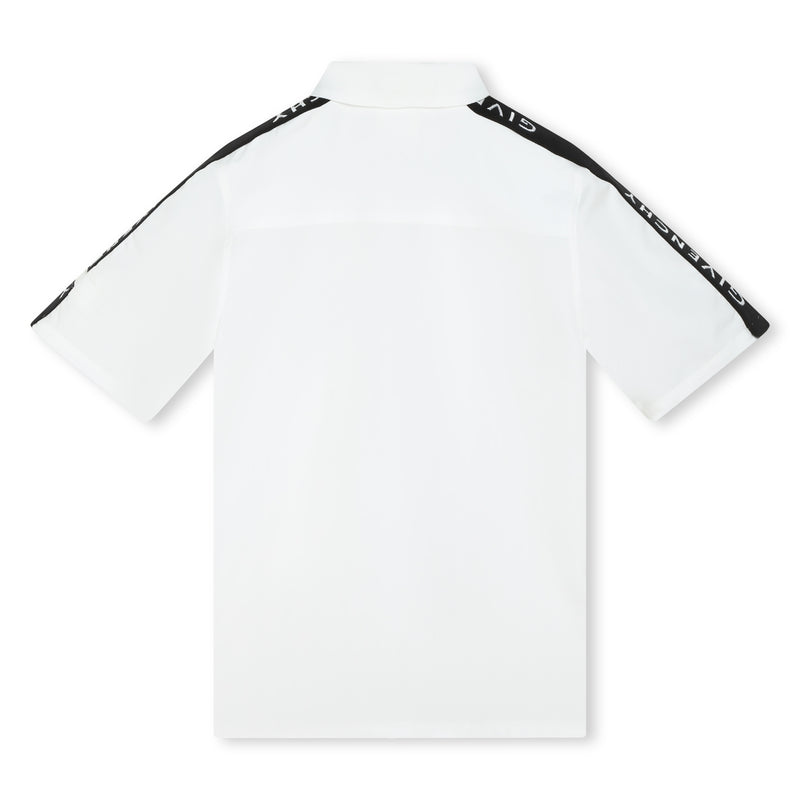 Short Sleeve White Polo