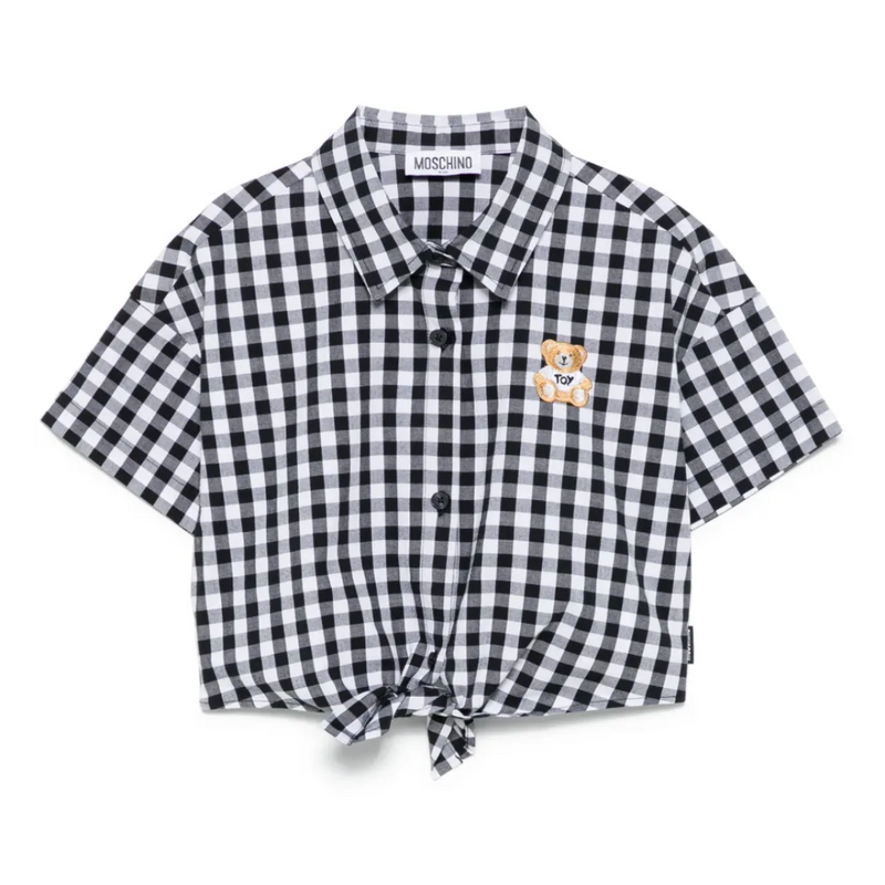 White & Black Check Shirt