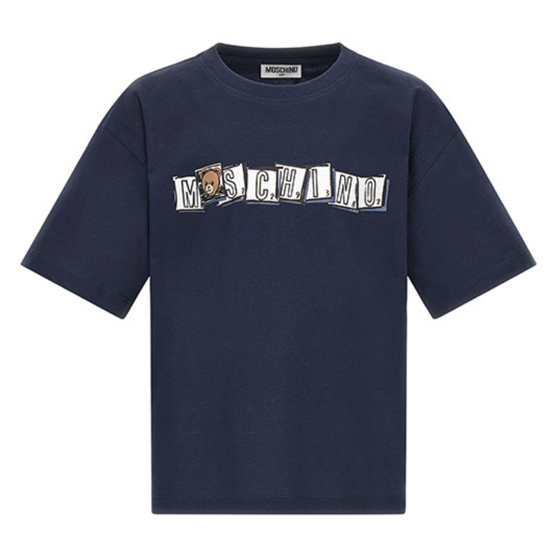 Navy Blue Bear Logo T-Shirt