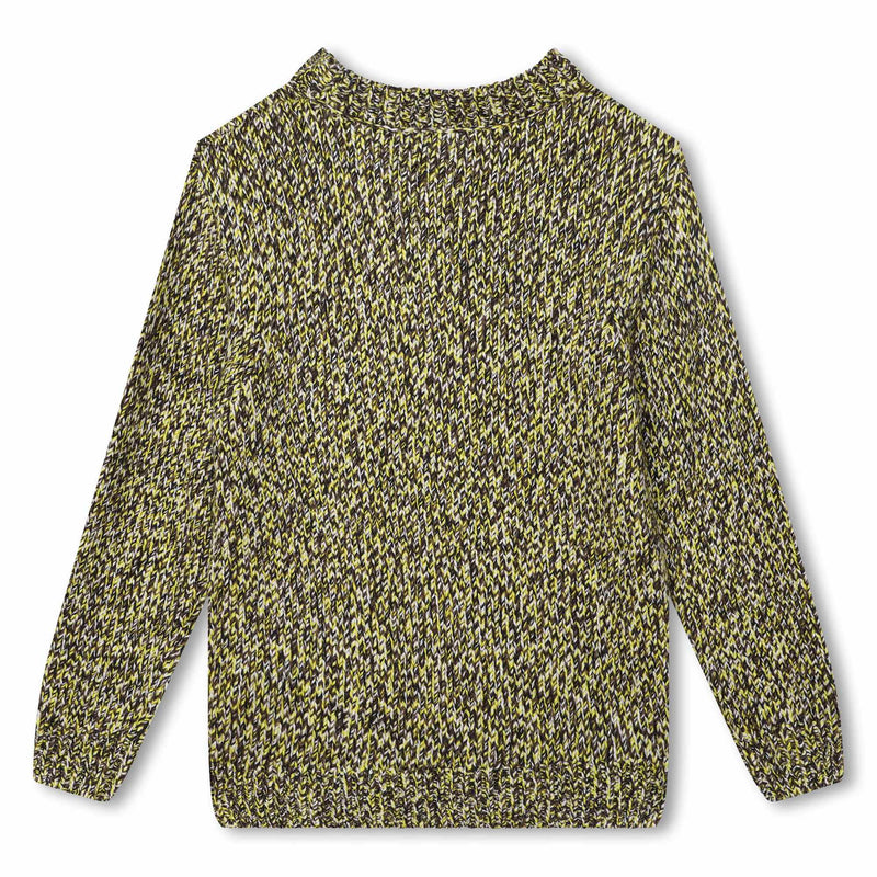 Melange Pullover Logo Sweater