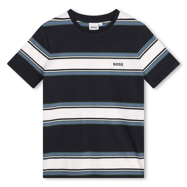 Navy Blue Stripes T-Shirt