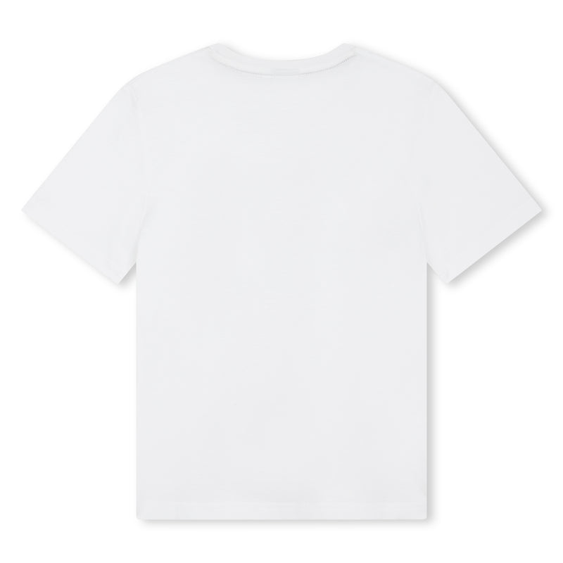 White Logo Short Sleeves T-Shirt
